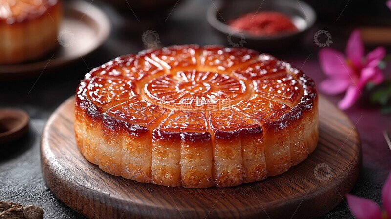 高清大图下载【趣麦麦图】紫月团圆饼紫月团圆光泽2