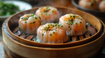 竹篮虾饺饺子竹篮虾饺