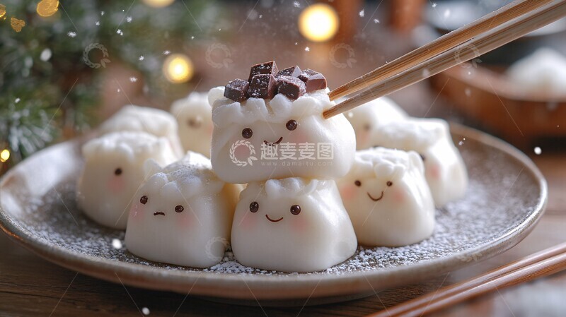 雪中白饺甜蜜宴