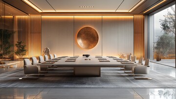 会议室设计会议室桌子中心