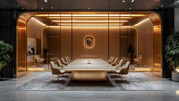 会议室设计会议室桌子中心1