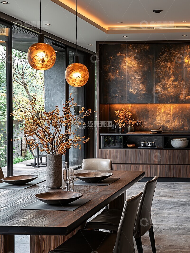 高清大图下载【趣麦麦图】中式简约餐厅