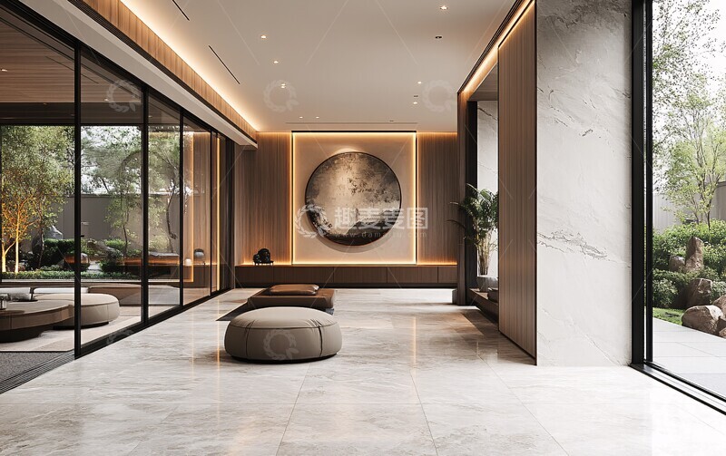 高清大图下载【趣麦麦图】中式现代墙面装饰1