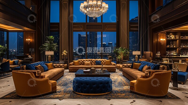 高清大图下载【趣麦麦图】奢华酒店大堂设计16