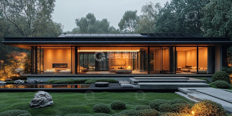 高清大图下载【趣麦麦图】中式别墅设计