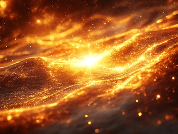 金色光影中心能量温暖