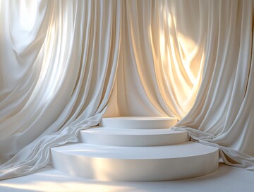 圆形展示台圆形展示台白色2