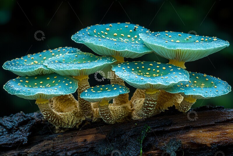 高清大图下载【趣麦麦图】蓝绿真菌群落2