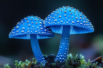 蓝色蘑菇蓝色蘑菇罕见