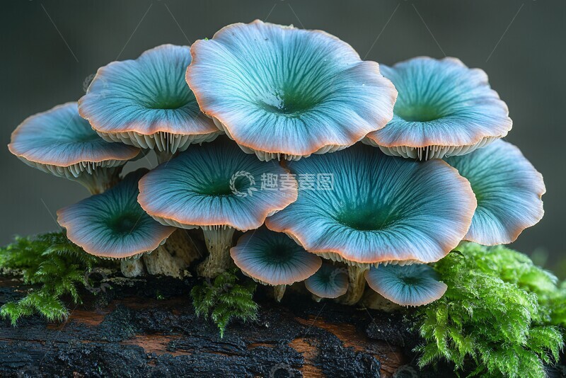 高清大图下载【趣麦麦图】蓝绿真菌群落1