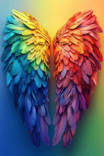 彩虹翅膀彩虹翅膀颜色