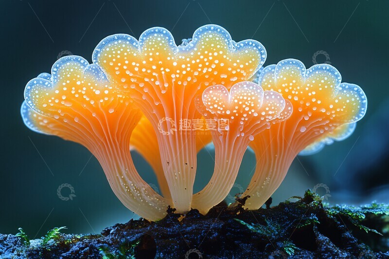 高清大图下载【趣麦麦图】黏菌珊瑚状果体1