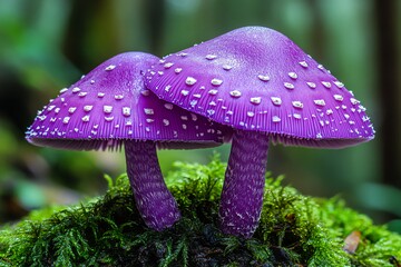 紫色蘑菇紫色蘑菇菌类2