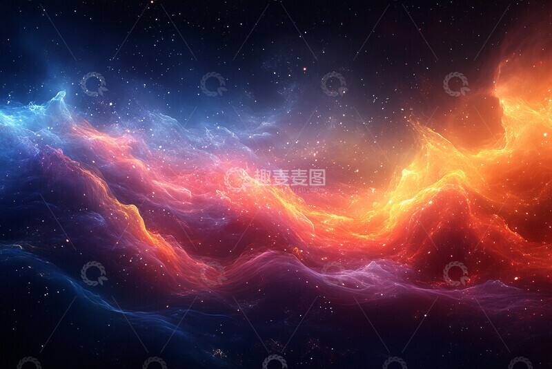 高清大图下载【趣麦麦图】-宇宙能量流动