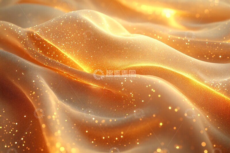 高清大图下载【趣麦麦图】金箔流动面料