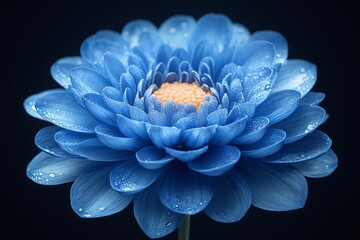 蓝色菊花蓝色菊花自然1