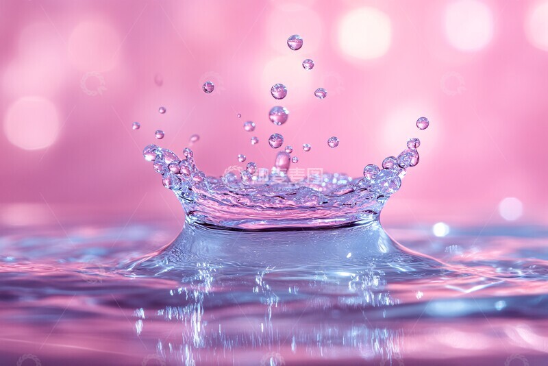 高清大图下载【趣麦麦图】水滴分子科技1