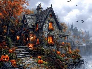 万圣节小屋万圣节小屋屋顶1