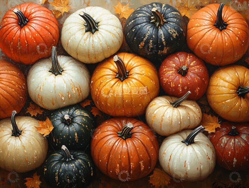 高清大图下载【趣麦麦图】秋日南瓜集秋日南瓜形状4