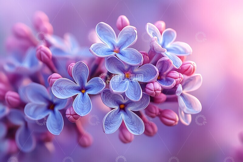 高清大图下载【趣麦麦图】丁香花盛开丁香盛开紫色2