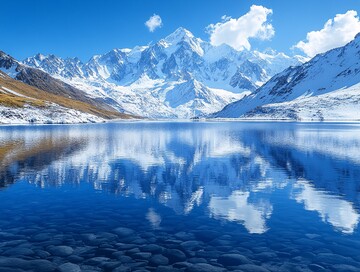湖水映山峰湖水山峰蓝天2