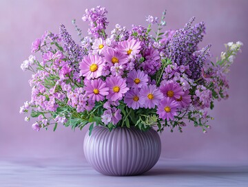 紫色花朵紫色花瓶1