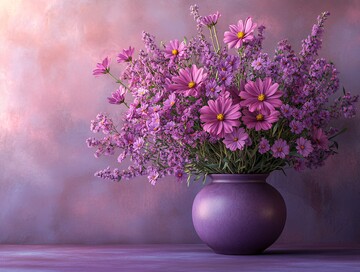 紫色花朵紫色花瓶2