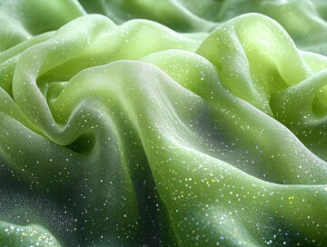 橄榄绿波纹网格