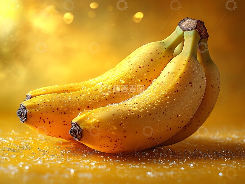 高清大图下载【趣麦麦图】新鲜黄香蕉新鲜香蕉背景1