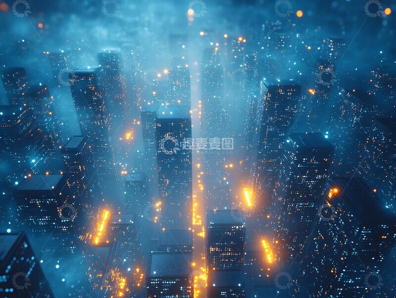 高清大图下载【趣麦麦图】蓝色笔记组织