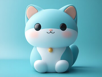 猫形橡胶玩具