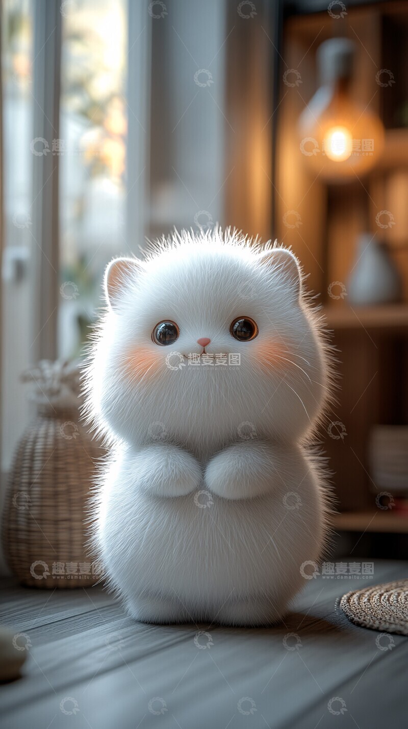 高清大图下载【趣麦麦图】圆润卡通猫圆润卡通眼睛