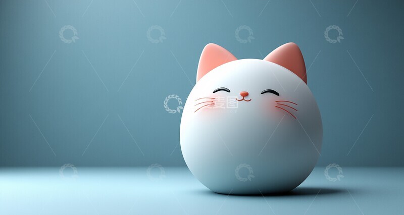 高清大图下载【趣麦麦图】胖猫卡通图标1