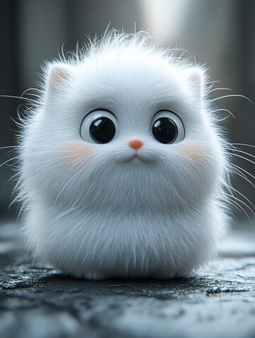 白胖猫渲染渲染眼睛视图2