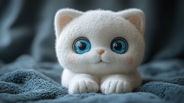 白猫蓝眼盲盒玩具2