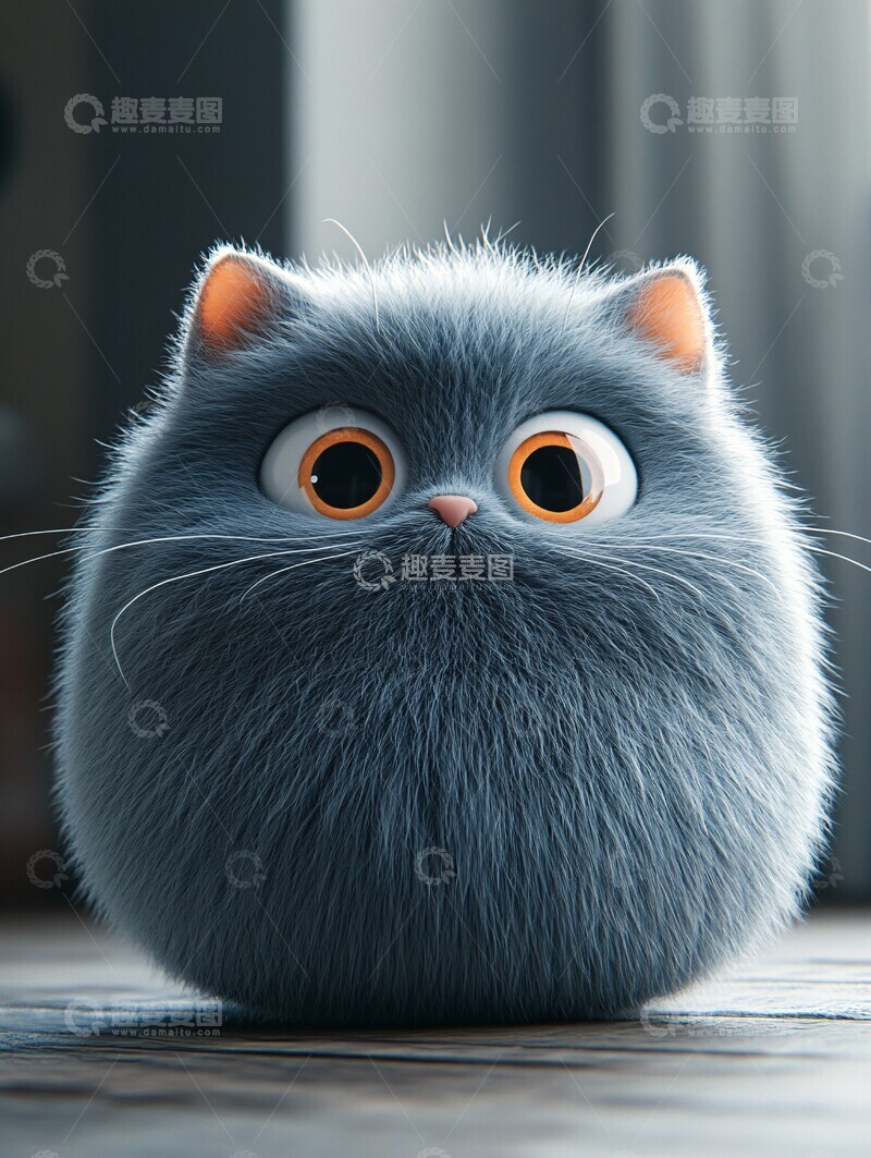 高清大图下载【趣麦麦图】毛绒猫咪模型2