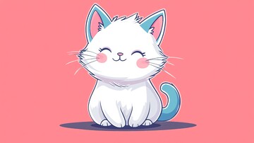 双色耳白猫双色白猫风格