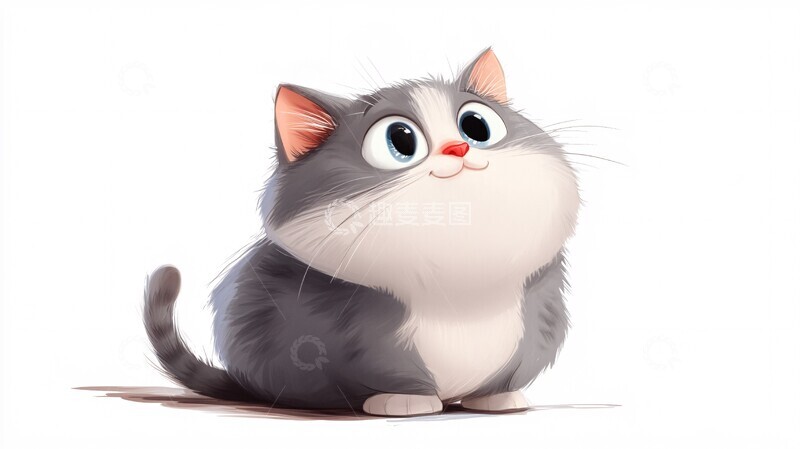 高清大图下载【趣麦麦图】胖猫设计图设计角色表格1