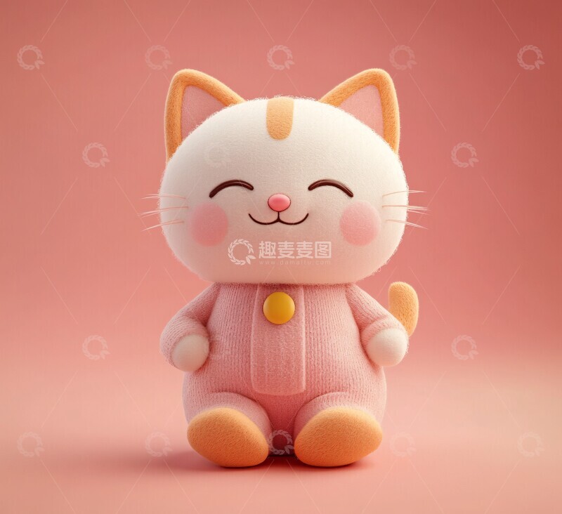 高清大图下载【趣麦麦图】猫咪玩偶婴儿服2