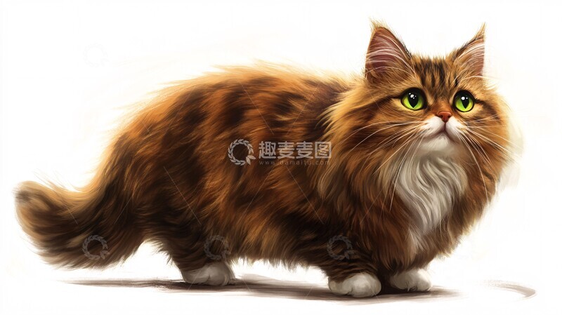 高清大图下载【趣麦麦图】猫角色卡通设计