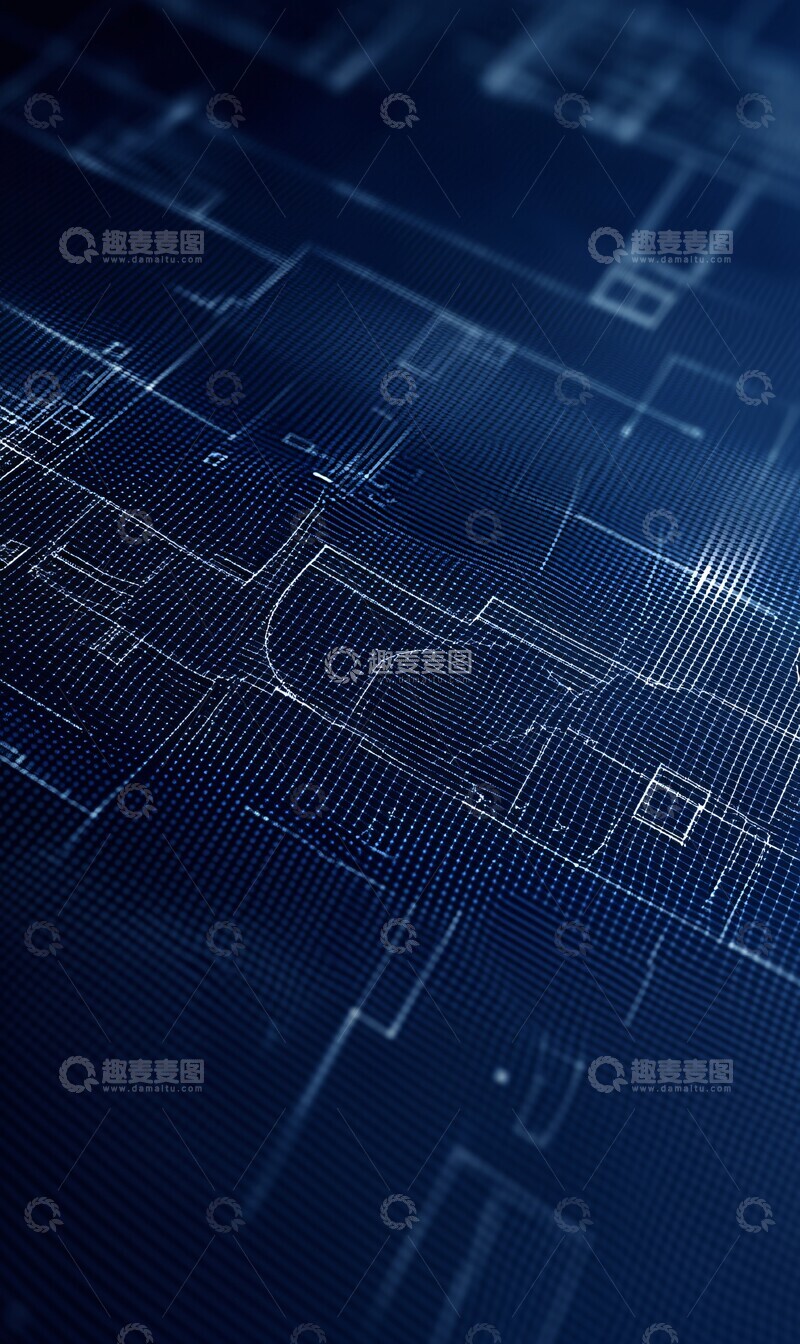 高清大图下载【趣麦麦图】立方坐标蓝图纸1