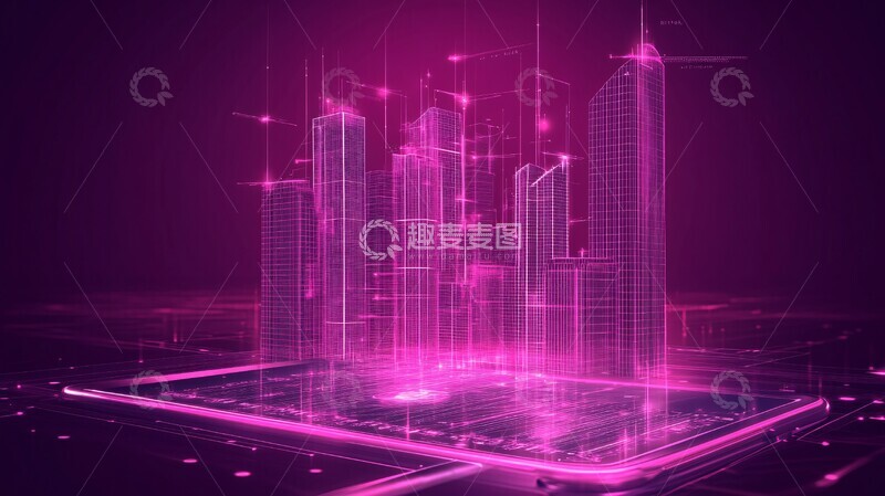 高清大图下载【趣麦麦图】未来建筑蓝图