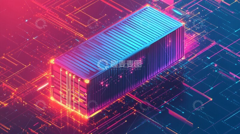 高清大图下载【趣麦麦图】集装箱数据流转化1
