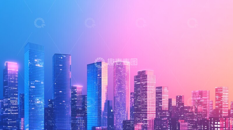 高清大图下载【趣麦麦图】房地产技术背景