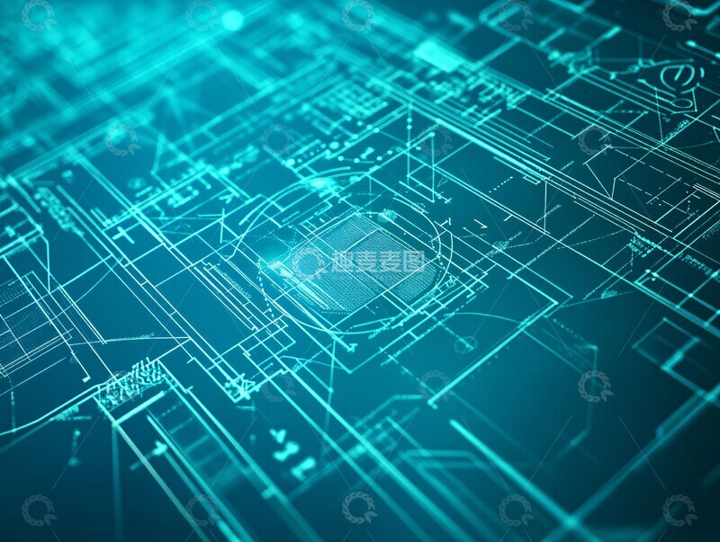 高清大图下载【趣麦麦图】技术蓝图背景