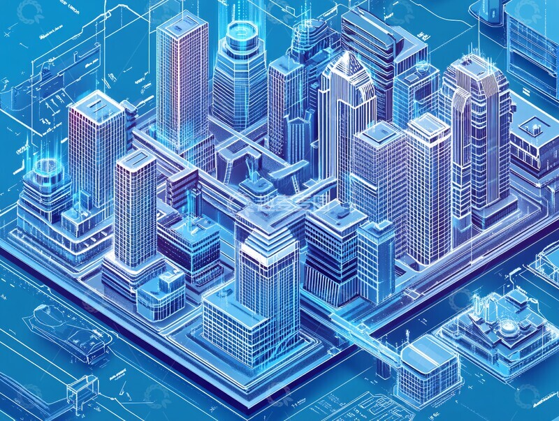 高清大图下载【趣麦麦图】城市重建蓝图设计