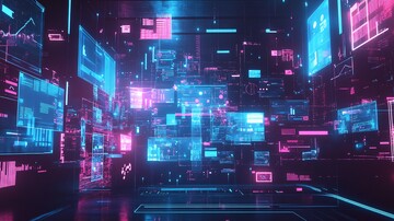 数字中心悬浮屏1