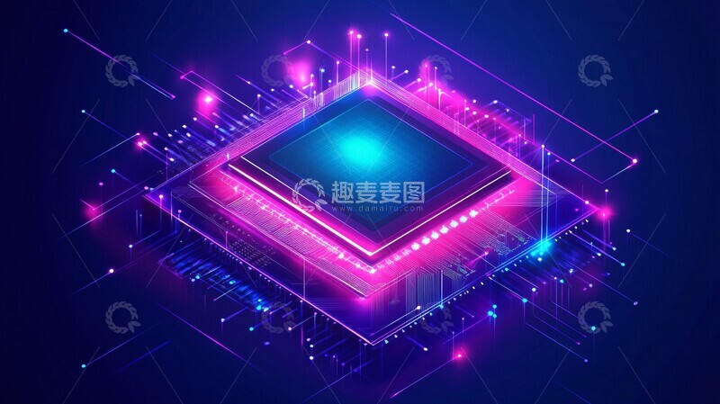 高清大图下载【趣麦麦图】电路板芯片设计1