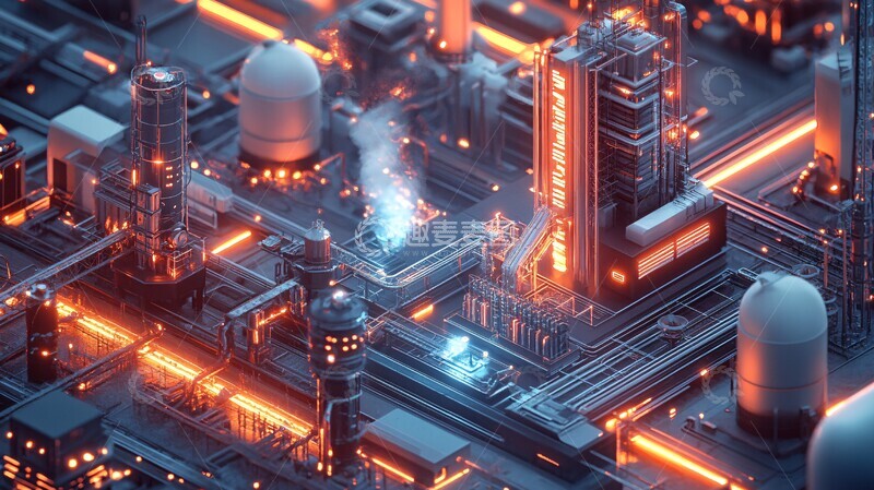 高清大图下载【趣麦麦图】能源电网布局