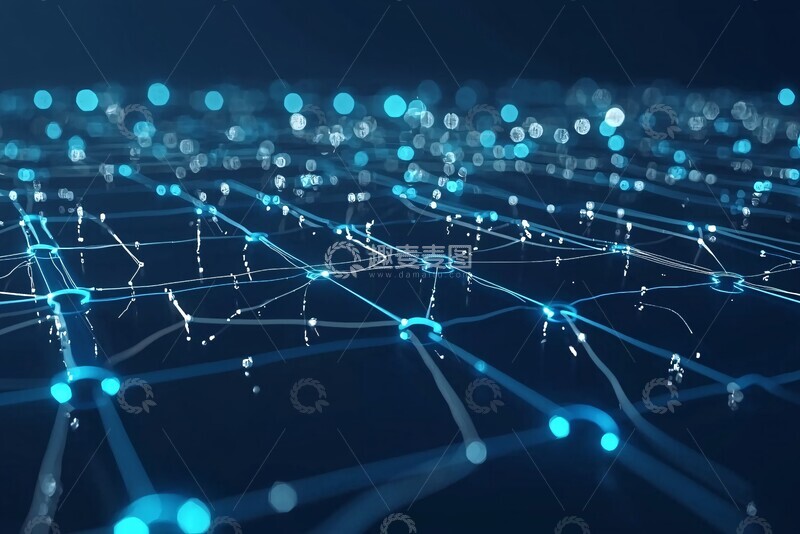 高清大图下载【趣麦麦图】数字网络节点图6